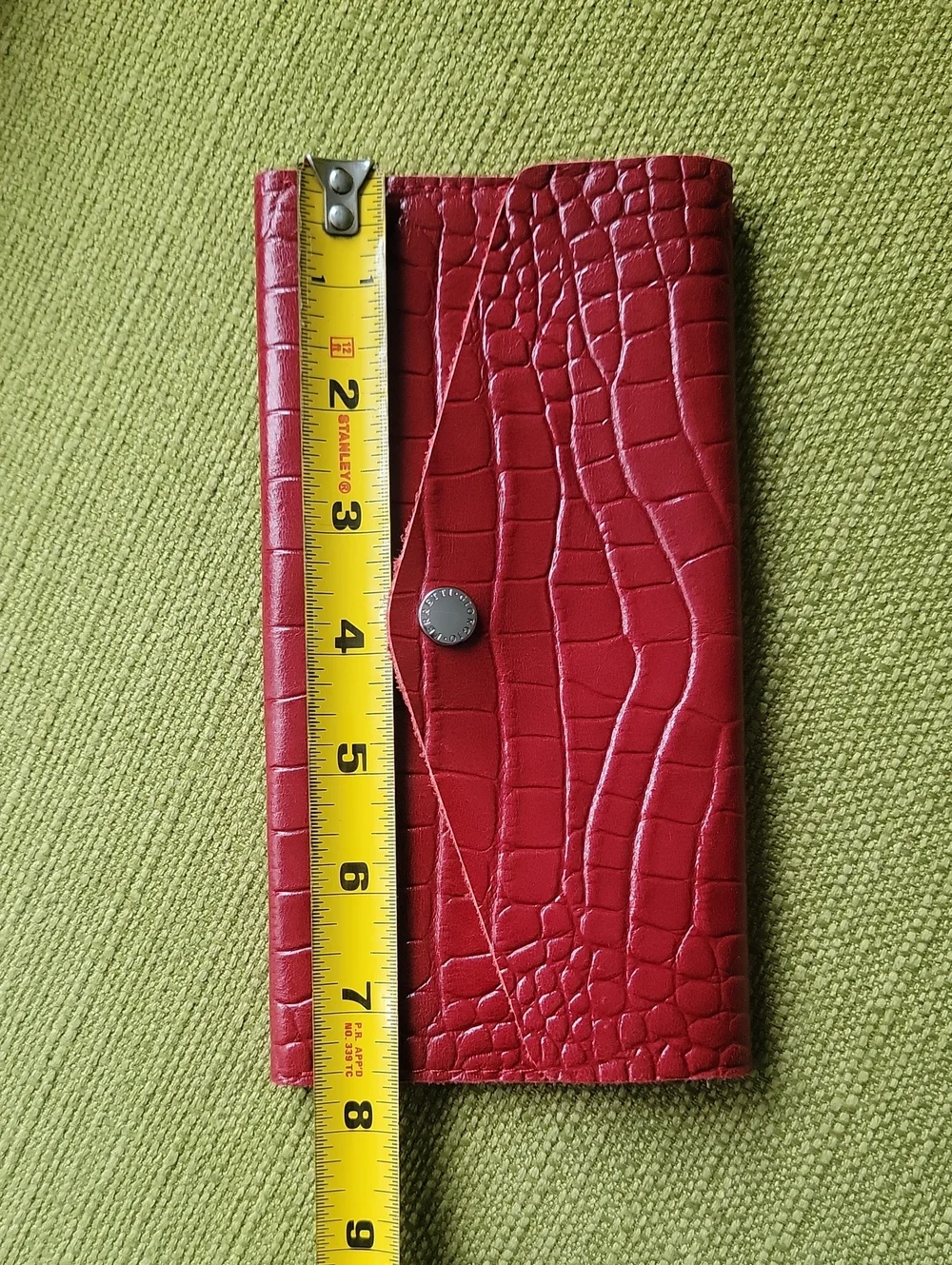 Giorgio Ferretti Red Croc-Embossed Leather Long Wallet - Women Accessories